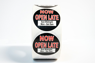 Open late circle labels